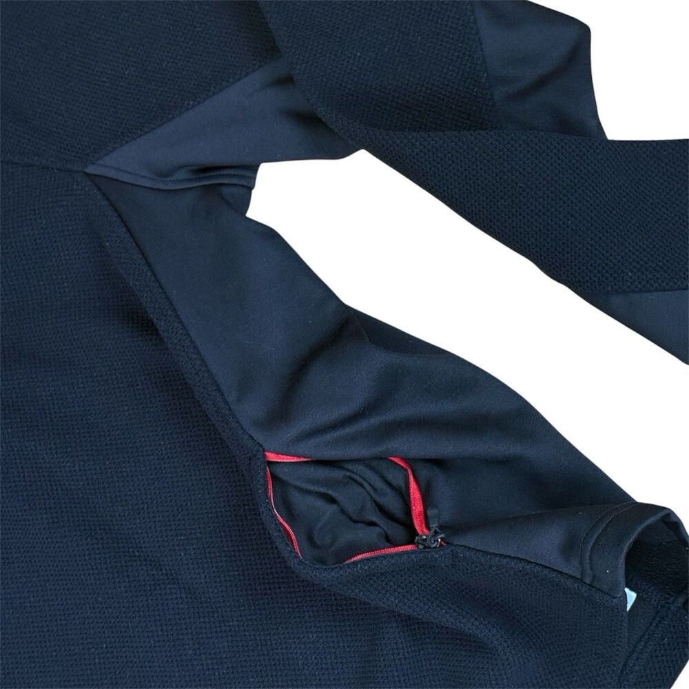 Spyder Black Red 1/4 Zip Hooded Performance Pullover Men’s Large - Picture 10 of 11